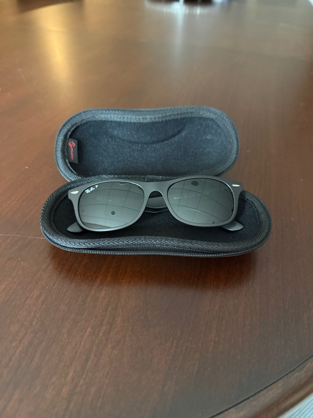 Ray-Ban Black Polarized Sunglasses with Black Lenses